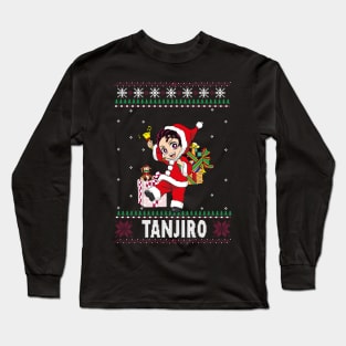 Tanjiro Ugly Christmas Long Sleeve T-Shirt